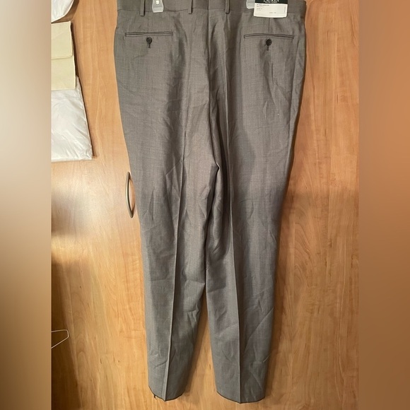 Nwt Lauren by Ralph Lauren Taupe Classic Fit Suit Top and Pants Gray Color - Picture 9 of 10